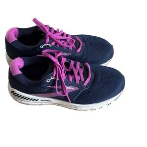 Brooks Ariel 20 Running Shoes Peacoat/Vivid Viola/White Women Size 8.5